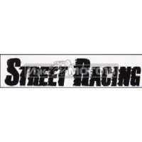 Наклейка "Street Racing" (160х30) черная